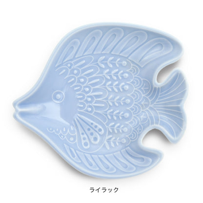 [natural69] [Hasami ware] [Arsebori butterflyfish] [Small plate] Small plate Cute natural rock plate