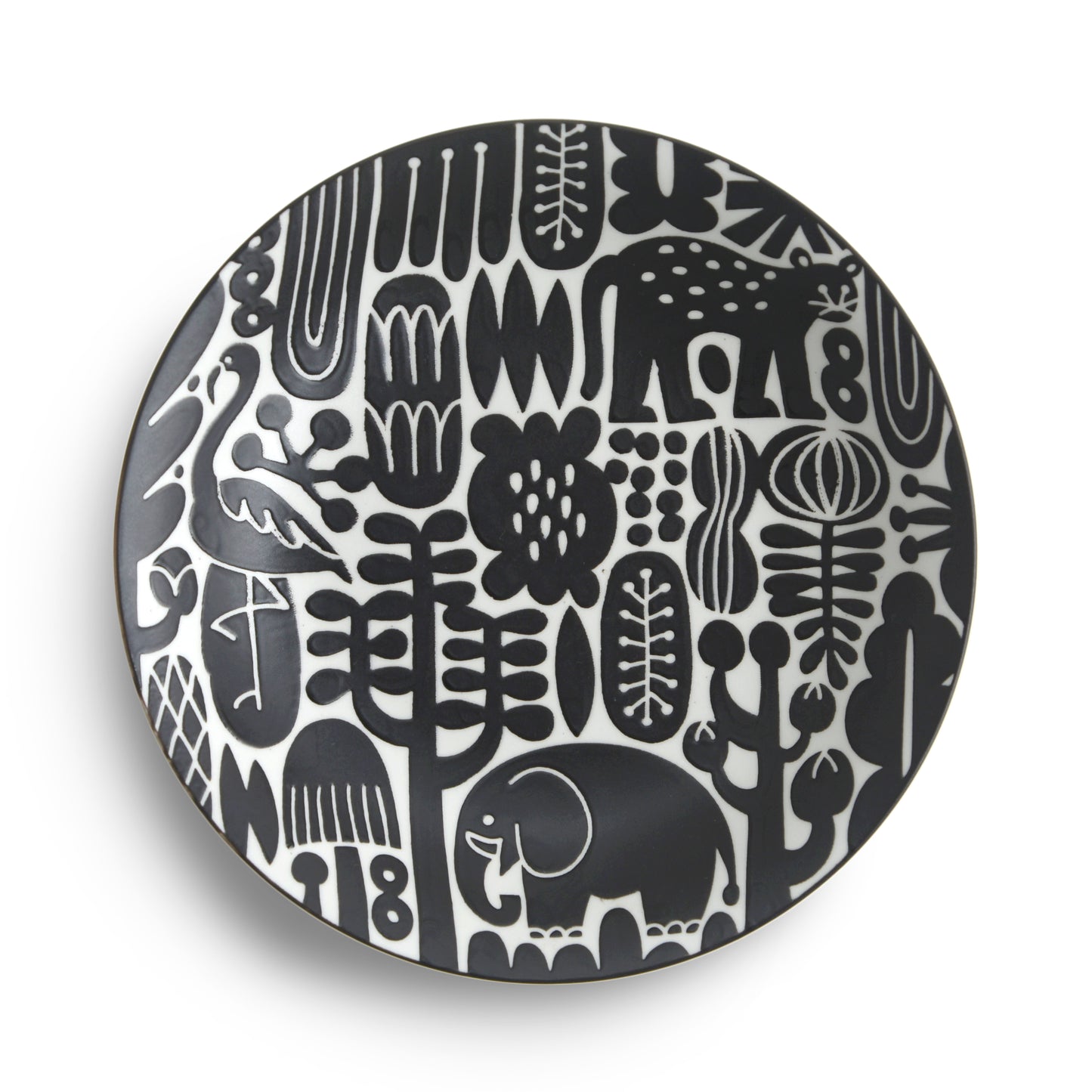[natural69] [Utopia] [Dish] Hasami Yaki Round Plate, Dish, Sweet Dish, Plate, Animal Pattern, Stylish, Adult, Colorful, Cute, Natural 69